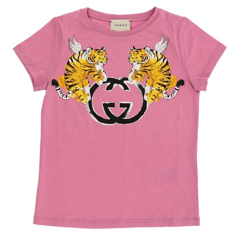 gucci t shirt girls fiocco|Gucci Kids T.